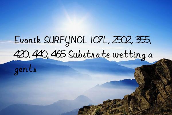  SURFYNOL 107L, 2502, 355, 420, 440, 465 Substrate wetting agents