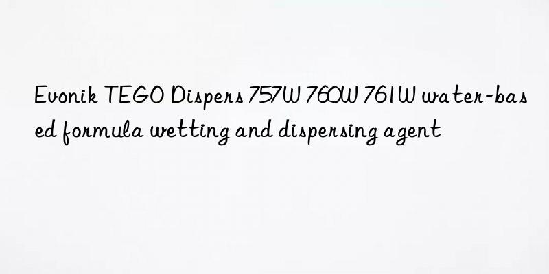 TEGO Dispers 757W 760W 761W water-based formula wetting and dispersing agent