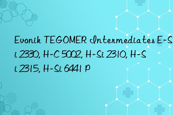 TEGOMER Intermediates E-Si 2330, H-C 5002, H-Si 2310, H-Si 2315, H-Si 6441 P