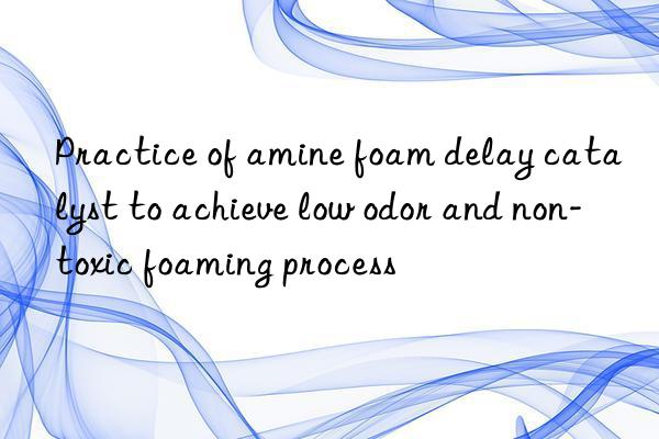 Practice of amine foam delay catalyst to achieve low odor and non-toxic foaming process