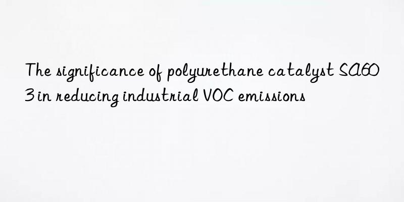 The significance of polyurethane catalyst SA603 in reducing industrial VOC emissions