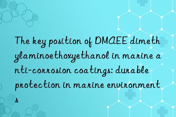 The key position of DMAEE dimethylaminoethoxyethanol in marine anti-corrosion coatings: durable protection in marine environments