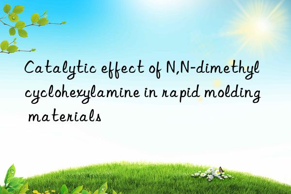 Catalytic effect of N,N-dimethylcyclohexylamine in rapid molding materials