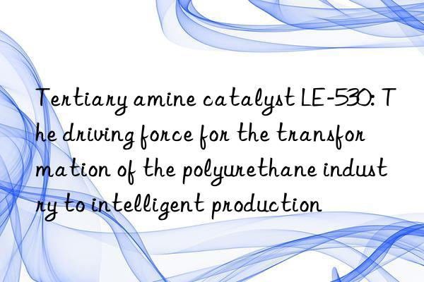 Tertiary amine catalyst LE-530: The driving force for the transformation of the polyurethane industry to intelligent production