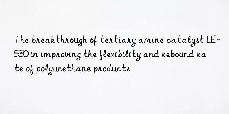 The breakthrough of tertiary amine catalyst LE-530 in improving the flexibility and rebound rate of polyurethane products