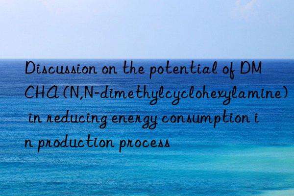 Discussion on the potential of DMCHA (N,N-dimethylcyclohexylamine) in reducing energy consumption in production process