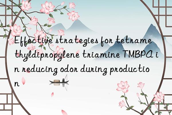 Effective strategies for tetramethyldipropylene triamine TMBPA in reducing odor during production
