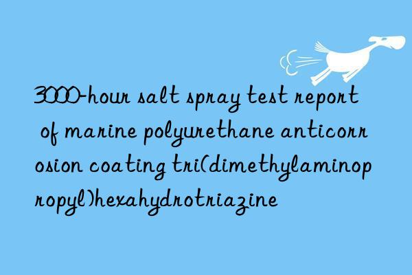 3000-hour salt spray test report of marine polyurethane anticorrosion coating tri(dimethylaminopropyl)hexahydrotriazine