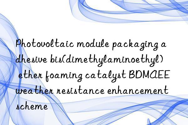 Photovoltaic module packaging adhesive bis(dimethylaminoethyl) ether foaming catalyst BDMAEE weather resistance enhancement scheme