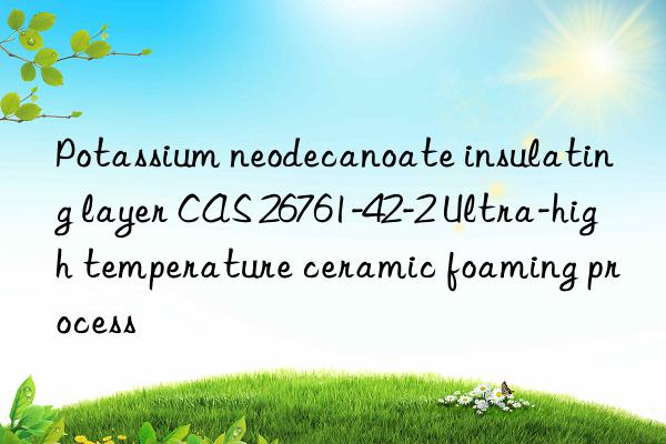 Potassium neodecanoate insulating layer CAS 26761-42-2 Ultra-high temperature ceramic foaming process