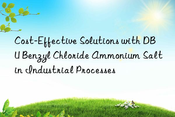 Cost-Effective Solutions with DBU Benzyl Chloride Ammonium Salt in Industrial Processes
