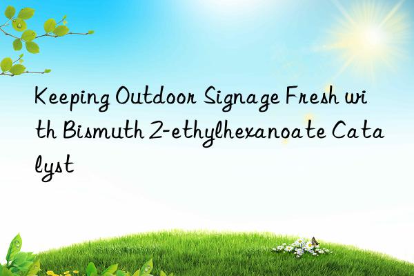 Keeping Outdoor Signage Fresh with Bismuth 2-ethylhexanoate Catalyst