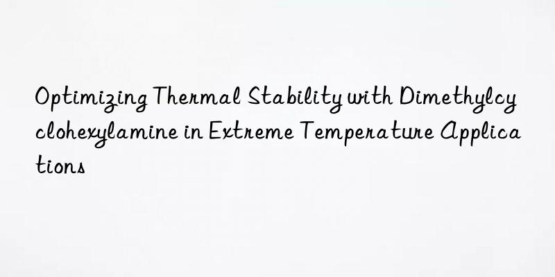 Optimizing Thermal Stability with Dimethylcyclohexylamine in Extreme Temperature Applications