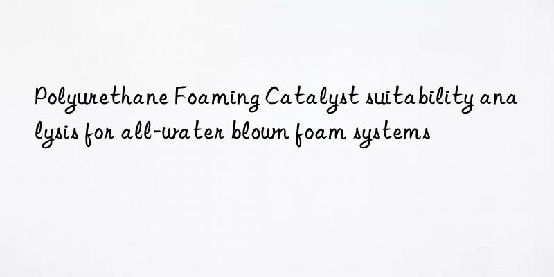 Polyurethane Foaming Catalyst suitability analysis for all-water blown foam systems
