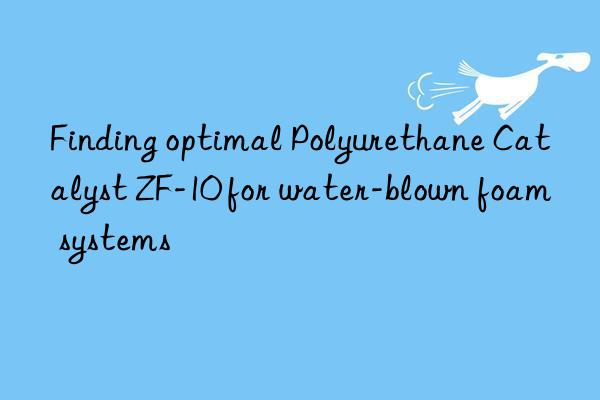Finding optimal Polyurethane Catalyst ZF-10 for water-blown foam systems