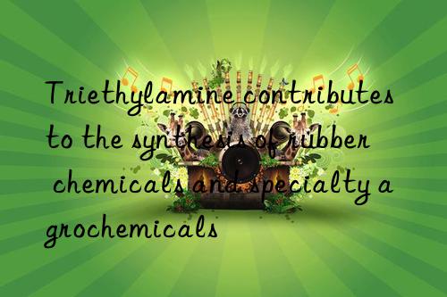 Triethylamine contributes to the synthesis of rubber chemicals and specialty agrochemicals