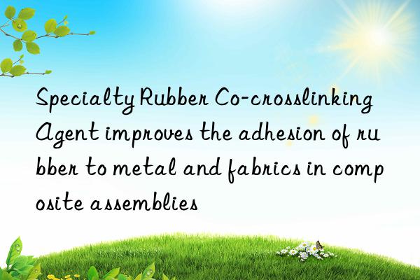 Specialty Rubber Co-crosslinking Agent improves the adhesion of rubber to metal and fabrics in composite assemblies