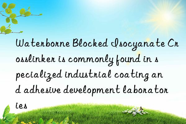 Waterborne Blocked Isocyanate Crosslinker is commonly found in specialized industrial coating and adhesive development laboratories