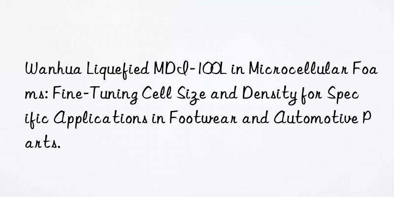 Wanhua Liquefied MDI-100L in Microcellular Foams: Fine-Tuning Cell Size and Density for Specific Applications in Footwear and Automotive Parts.