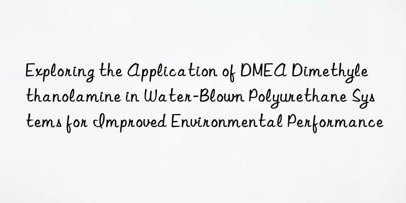 Exploring the Application of DMEA Dimethylethanolamine in Water-Blown Polyurethane Systems for Improved Environmental Performance