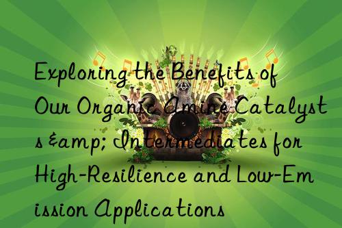 Exploring the Benefits of Our Organic Amine Catalysts & Intermediates for High-Resilience and Low-Emission Applications