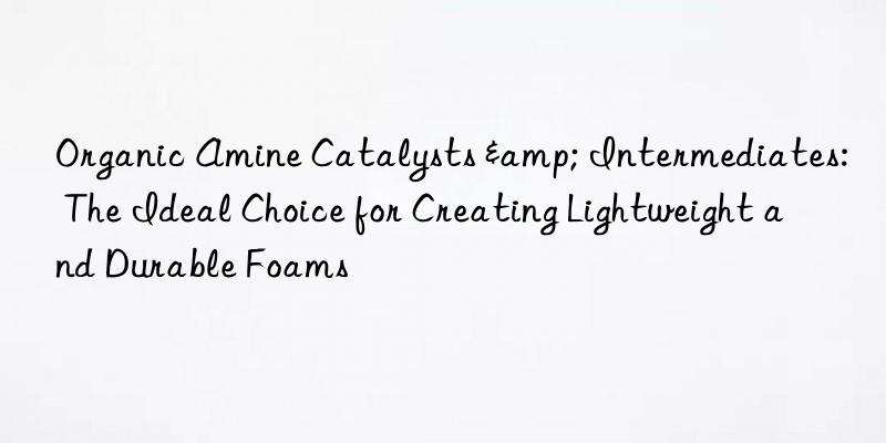 Organic Amine Catalysts & Intermediates: The Ideal Choice for Creating Lightweight and Durable Foams