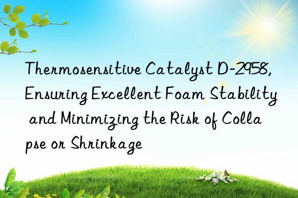 Thermosensitive Catalyst D-2958, Ensuring Excellent Foam Stability and Minimizing the Risk of Collapse or Shrinkage