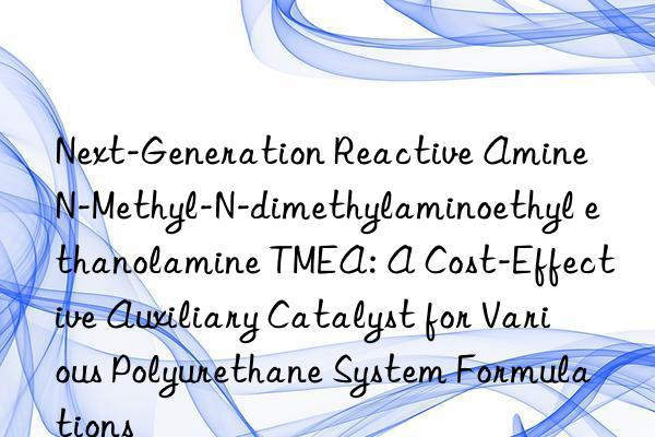 Next-Generation Reactive Amine N-Methyl-N-dimethylaminoethyl ethanolamine TMEA: A Cost-Effective Auxiliary Catalyst for Various Polyurethane System Formulations