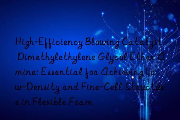 High-Efficiency Blowing Catalyst Dimethylethylene Glycol Ether Amine: Essential for Achieving Low-Density and Fine-Cell Structure in Flexible Foam