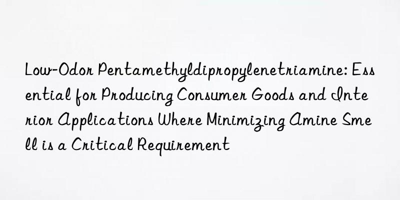 Low-Odor Pentamethyldipropylenetriamine: Essential for Producing Consumer Goods and Interior Applications Where Minimizing Amine Smell is a Critical Requirement