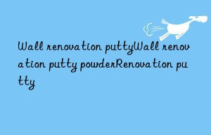 Wall renovation puttyWall renovation putty powderRenovation putty