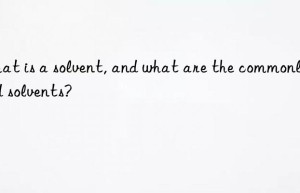 What is a solvent, and what are the commonly used solvents?