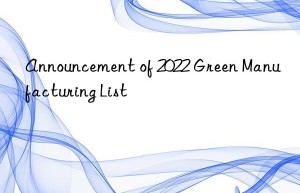 Announcement of 2022 Green Manufacturing List