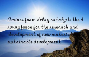 Amines foam delay catalyst: the driving force for the research and development of new materials in sustainable development