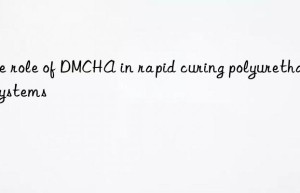 The role of DMCHA in rapid curing polyurethane systems