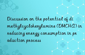 Discussion on the potential of dimethylcyclohexylamine (DMCHA) in reducing energy consumption in production process