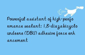 Powerful assistant of high-performance sealant: 1,8-diazabicycloundeene (DBU) adhesive force enhancement
