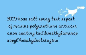 3000-hour salt spray test report of marine polyurethane anticorrosion coating tri(dimethylaminopropyl)hexahydrotriazine