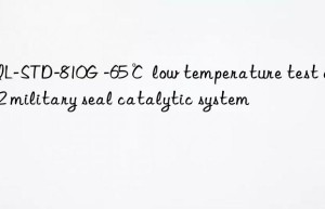 MIL-STD-810G -65℃ low temperature test of TMR-2 military seal catalytic system