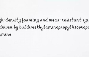 High-density foaming and wear-resistant system driven by bis(dimethylaminopropyl)isopropanolamine