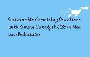 Sustainable Chemistry Practices with Amine Catalyst A33 in Modern Industries