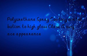 Polyurethane Spray Coating contribution to high gloss Class A surface appearance