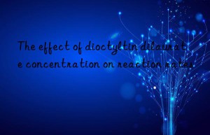 The effect of dioctyltin dilaurate concentration on reaction rates