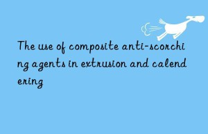 The use of composite anti-scorching agents in extrusion and calendering