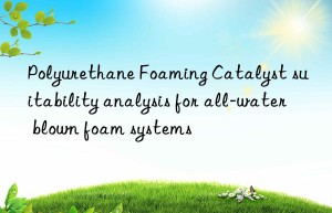 Polyurethane Foaming Catalyst suitability analysis for all-water blown foam systems