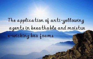 The application of anti-yellowing agents in breathable and moisture-wicking bra foams
