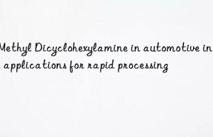 N-Methyl Dicyclohexylamine in automotive interior applications for rapid processing