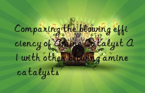 Comparing the blowing efficiency of Amine Catalyst A1 with other blowing amine catalysts