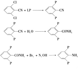 Reaction route 3 for the synthesis of 2,6-difluoroaniline
