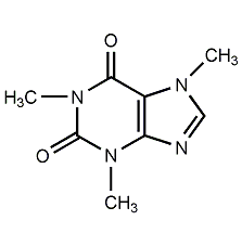 Caffeine structural formula